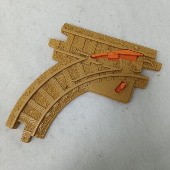 Fisher Price GeoTRAX Brown Tan Railway Switch Tracks Lot of 4 - Picture 2 of 2